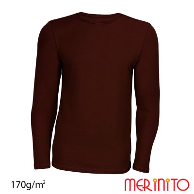 Herren Langarm T-Shirt | 100% Merinowolle | 170 g/qm
