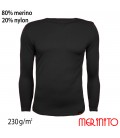 Men's Long Sleeve T-Shirt | 80% merino wool and 20% nylon | 230g/sqm