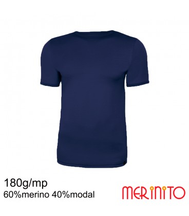 Men's Short Sleeve T-Shirt | 60% merino wool and 40% modal | 180g/sqm Men's Short Sleeve T-Shirt | 60% merino wool and 40% modal | 180g/sqm