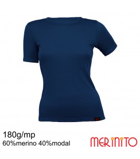 Women Short Sleeve T-Shirt | 60% merino wool and 40% modal | 180g/sqm