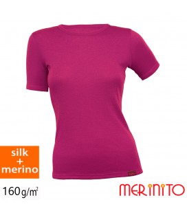 MerinoShop | 150 g/m2 Merino wool Silk T-Shirt Women functional shirt