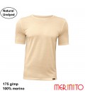 Merino Shop | Merino Wolle T Shirt Ungefärbt 175 g/qm