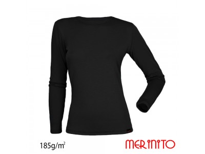 Damen Langarm T-Shirt | 100% Merinowolle | 185g/qm