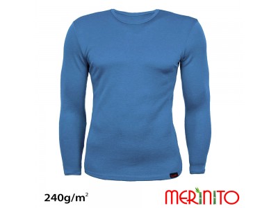 Merino Shop | Men's Long Sleeve Wool bamboo T-Shirt 240g Sportswear Merino Shop | Men's Long Sleeve Wool bamboo T-Shirt 240g Sportswear