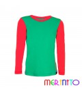 Kids Long Sleeve T-Shirt "Strong duo" collection from 100% merino wool