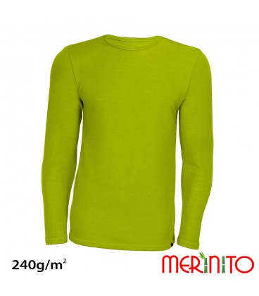 Long Sleeve T-Shirt | Multi-Layer merino wool & bamboo | 240g /sqm | Men Long Sleeve T-Shirt | Multi-Layer merino wool & bamboo | 240g /sqm | Men