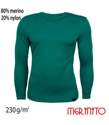 Men's Long Sleeve T-Shirt | 80% merino wool and 20% nylon | 230g/sqm