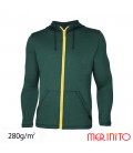 Men's Long Sleeve Parka | 100% merino wool | zipper | 230&280g/sqm