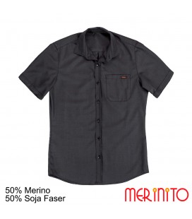 Merino Shop | Merinowolle Hemd Herren 50% Wolle und Soja