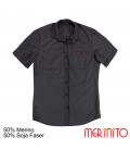 Men's Short Sleeve Shirt | 50% merino wool and 50% Soy fiber