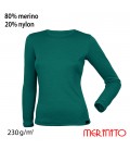 Merino-Shop | Damen 230g Merinowolle TShirt 80% Merino 20% Nylon Funktionswäsche