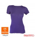 MerinoShop | 150 g/m2 Merinowolle Seide T-Shirt Damen Funktionshirt