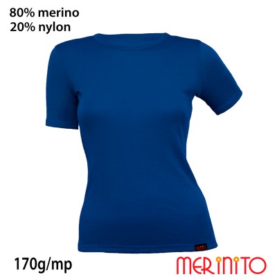 Women's Short Sleeve T-Shirt  | 80% merino wool and 20% nylon | 170g/sqm