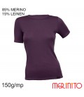 MerinoShop | Damen Merino Wolle T-Shirt  und Leinen Unterhemd