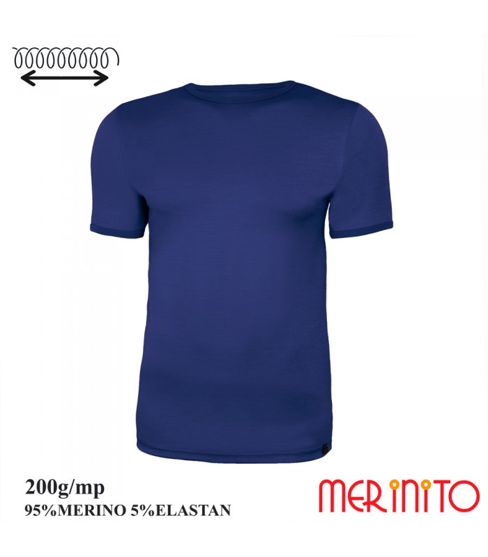 Perforation Abstraction Democratic Party MerinoShop | Merino wool and elastane TShirt for Men functional tshirt