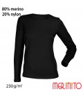 Merino-Shop | Damen 230g Merinowolle TShirt 80% Merino 20% Nylon Funktionswäsche